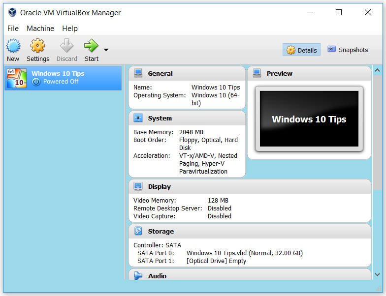 run virtualbox on windows 10 home