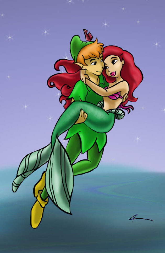 "Ariel and Peter Pan"