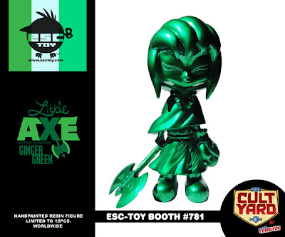 ESC Toy New York Comic-Con 2011 Exclusive Little Axe Ginger Green Resin Figure by Erick Scarecrow