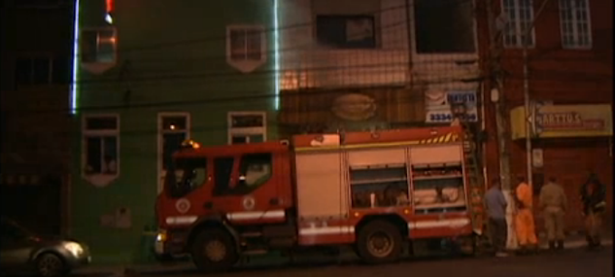 Pizzaria pega fogo no Rio Vermelho