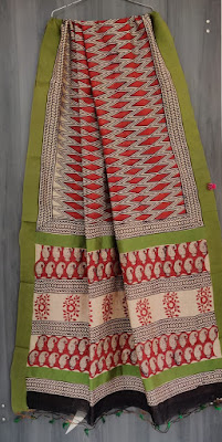 Chamderi silk sarees with gicha bordee