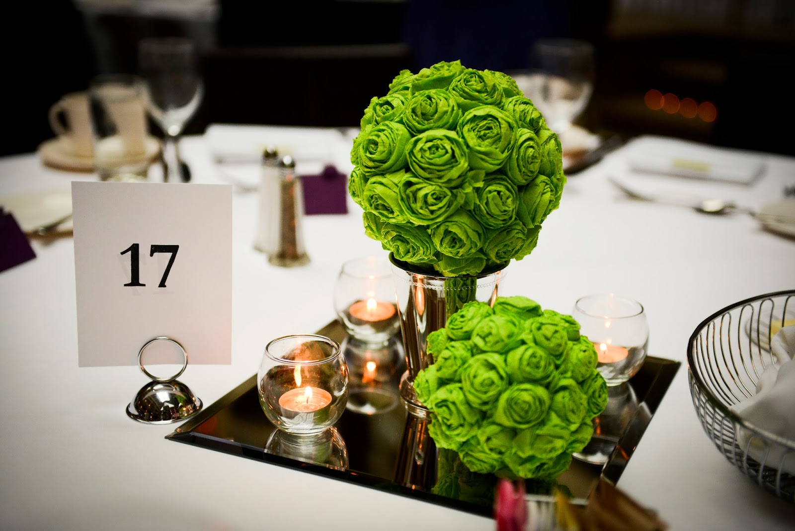 Twins in the Cities DIY Flower Ball Centerpieces
