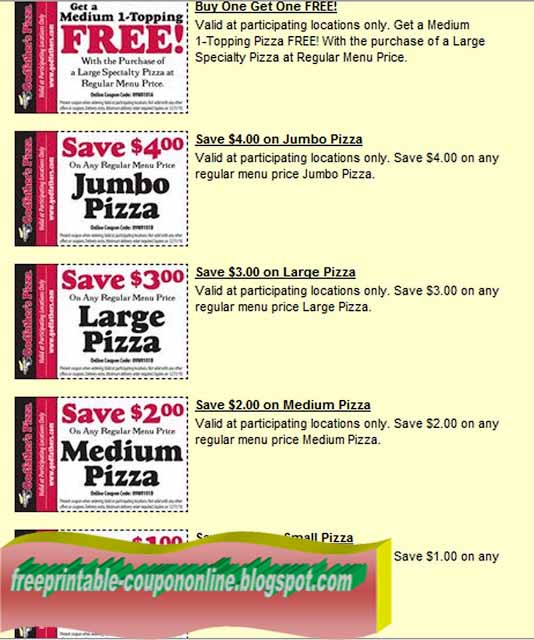 Printable Coupons 2020: Godfathers Pizza Coupons