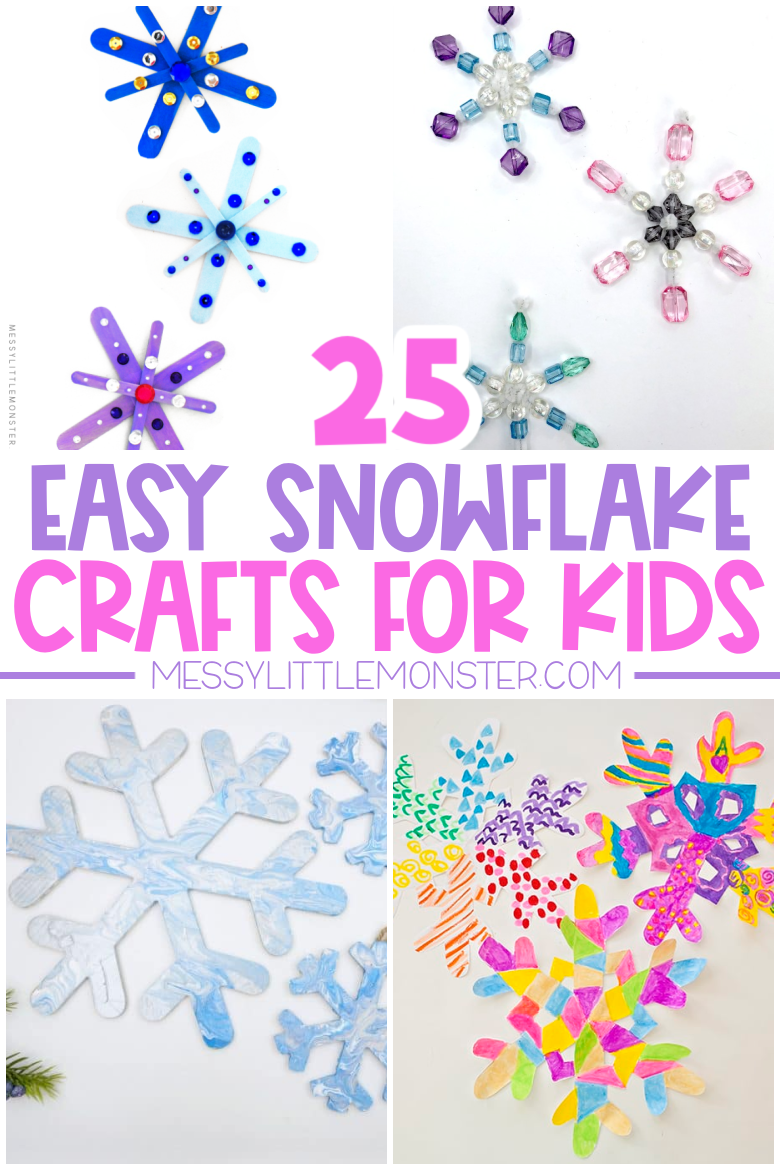 Fun & Easy Snowflake Crafts for Kids - Messy Little Monster