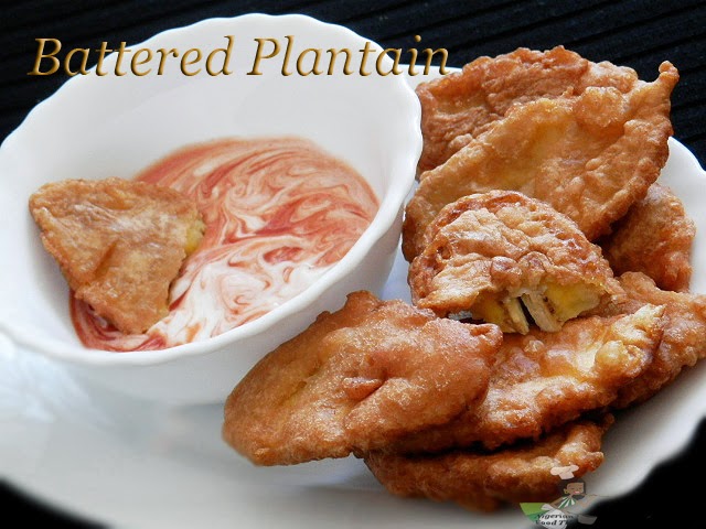 Nigerian Battered Plantain, battered Plantain, Nigerian Plantain recipes, plantain recipes