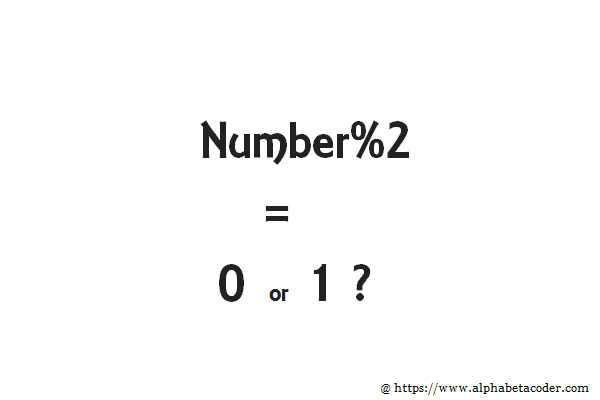 Logic to check if a number is odd or even