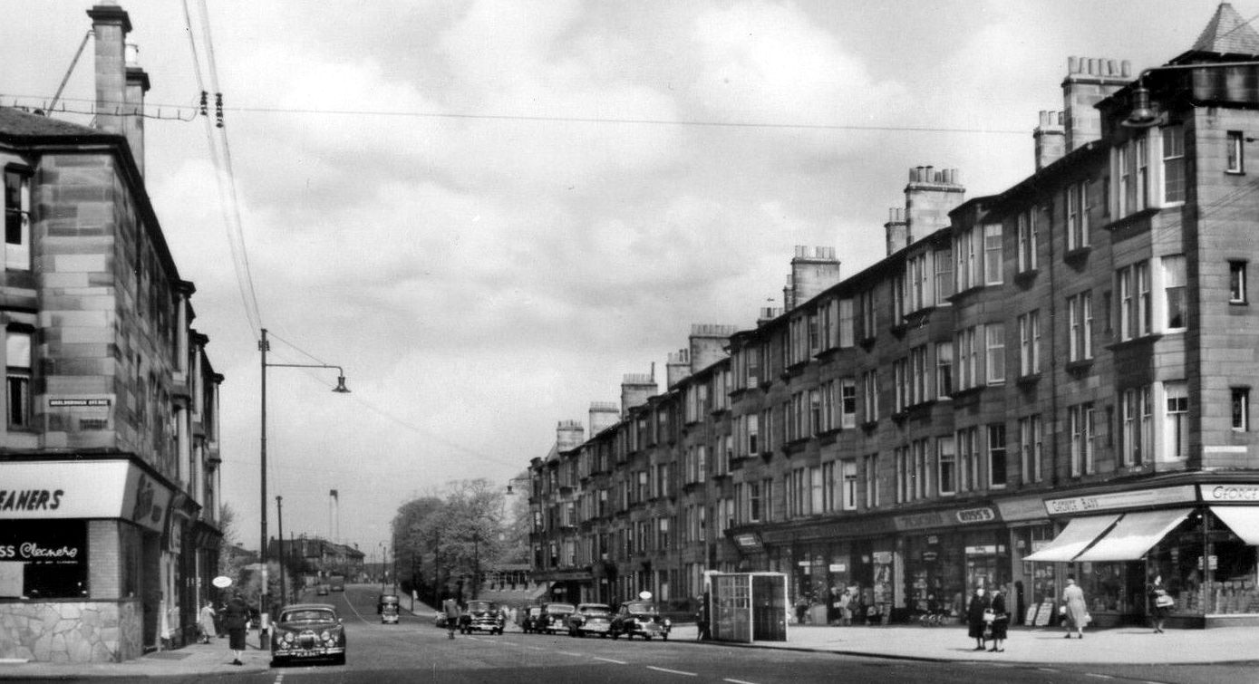 Tour Scotland Old Photograph Shops Crow Road Glasgow Scotland