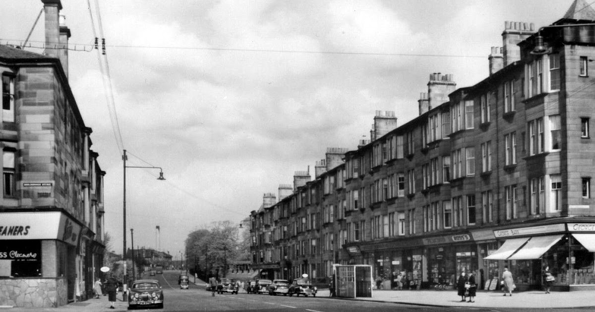 Tour Scotland Old Photograph Shops Crow Road Glasgow Scotland