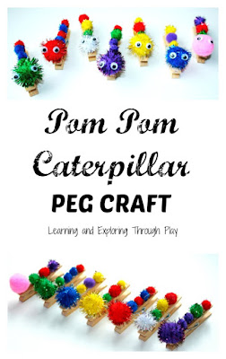 The Very Hungry Caterpillar Peg Craft - Learning and Exploring Through Play