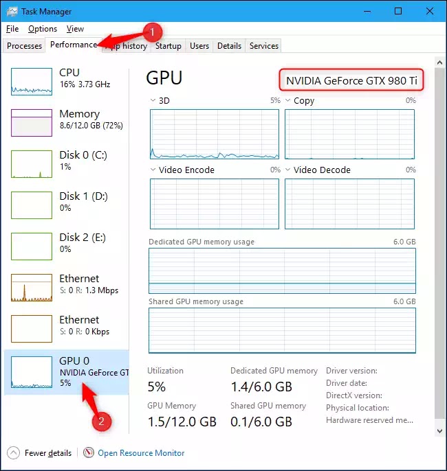 كرت الشاشة GPU كرت الشاشة GPU