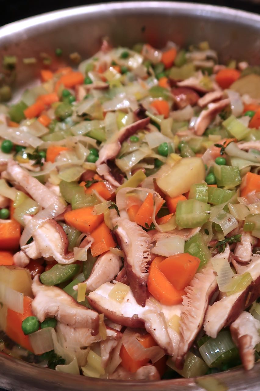 Scrumpdillyicious Chicken Pot Pie with Thyme Puff Pastry