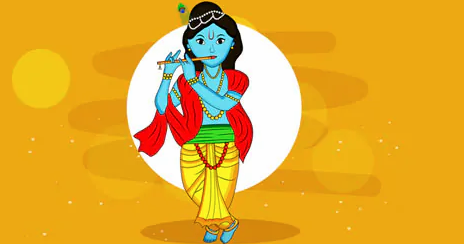 Janmashtami drawing image