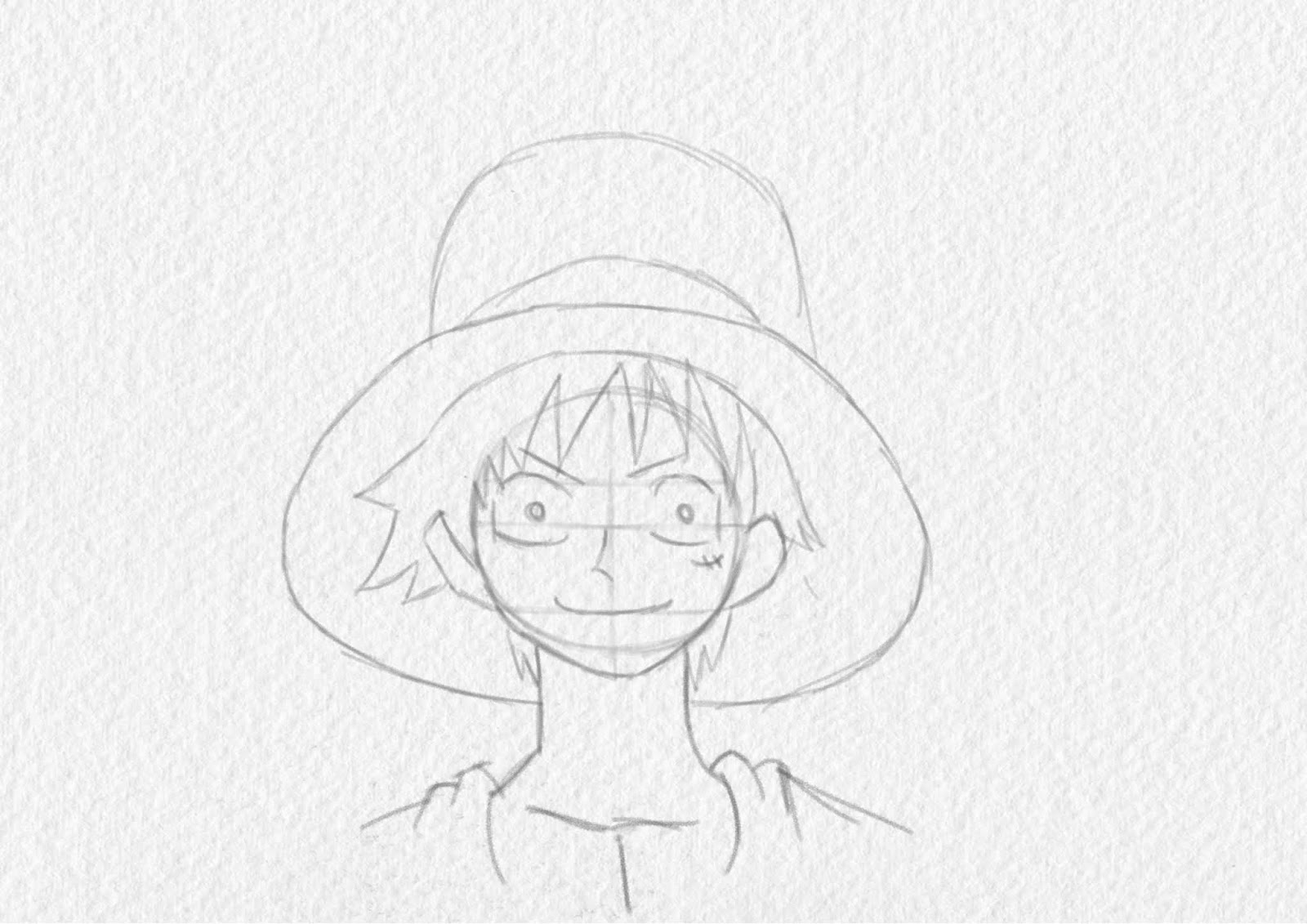 Como desenhar - luffy