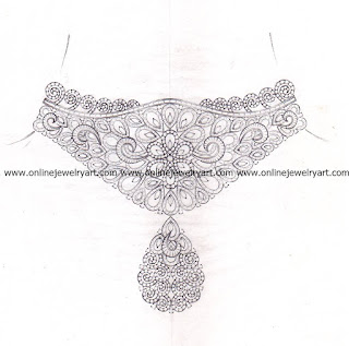 Diamond Choker Necklace Online | Jewelry Design Website
