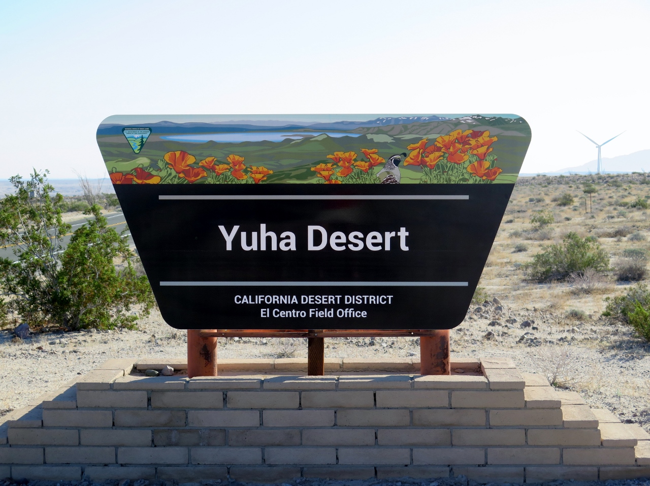Signs in the Yuha Desert. Near the USA - Mexico border