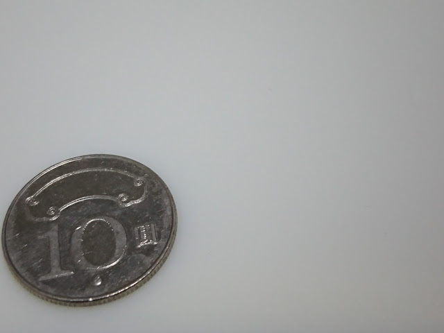硬幣背景為SLA光固化3D列印成品。