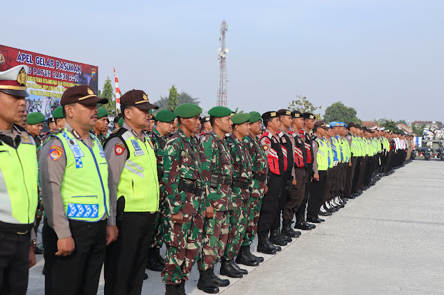 Prajurit Kodim Klaten Ikuti Apel Gelar Pasukan Operasi Patuh Candi 2019