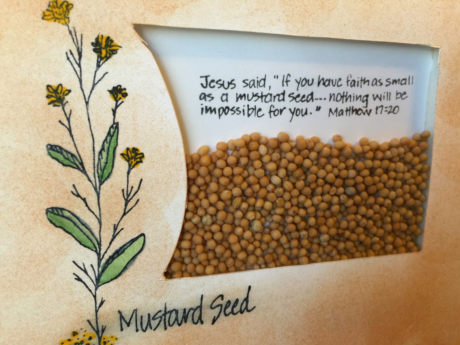 AugustDuce Faith as small as a mustard seed.