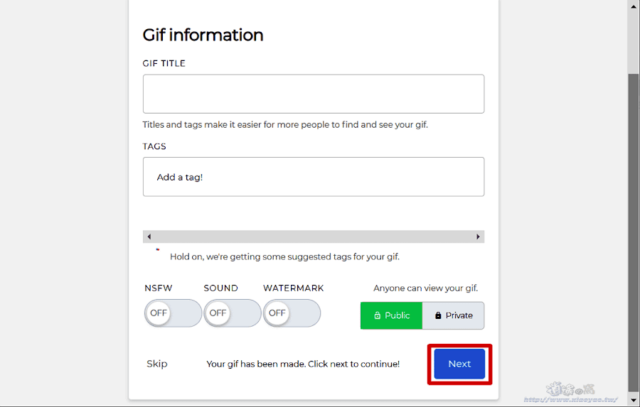 gifs.com 線上 GIF 編輯器