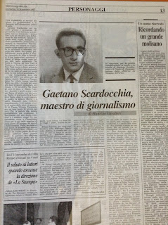 PERSONAGGI Gaetano Scardocchia, quando il giornalista faceva il