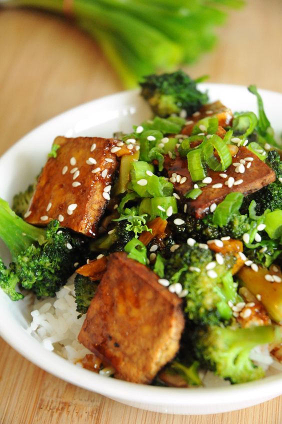 Tofu Teriyaki Bowl with Broccoli & Peppers Easy Recipe Tasty