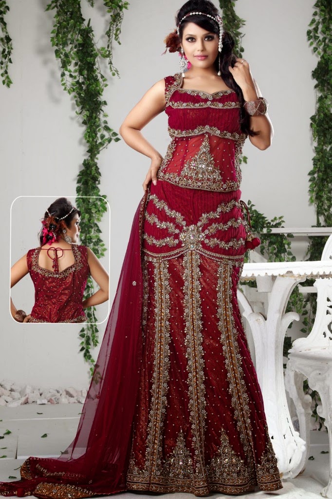 latest fashion trends indian style bridal lehenga choli