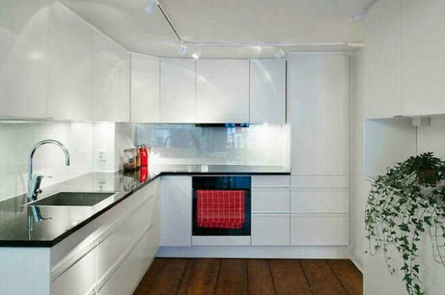 Interior design of a small kitchen