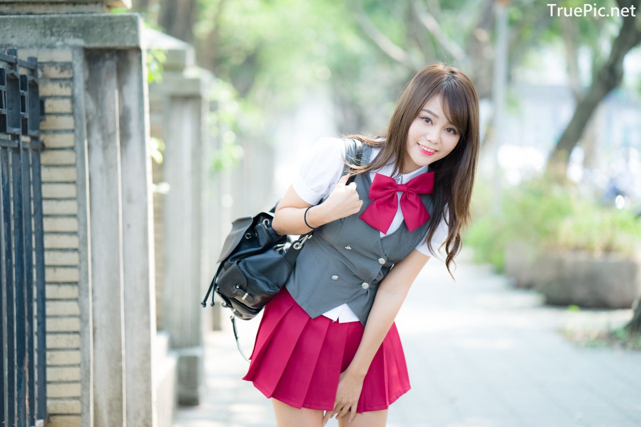 Image-Taiwan-Social-Celebrity-Sun-Hui-Tong-孫卉彤-A-Day-as-Student-Girl-TruePic.net- Picture-77
