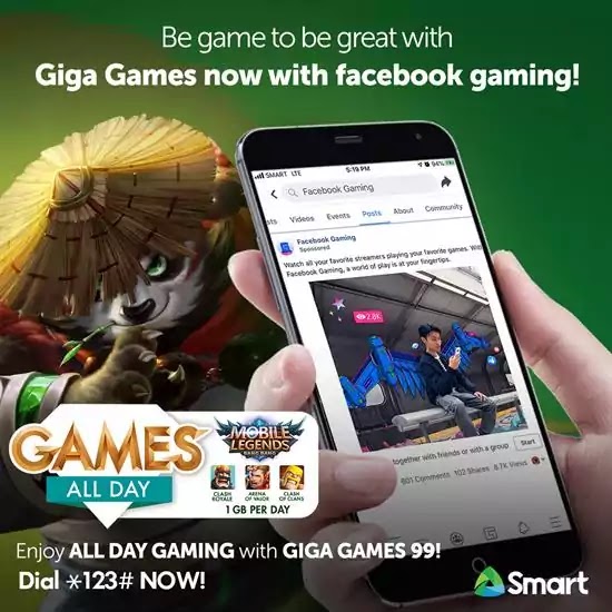 Smart Giga Games Promo now with FB Gaming! Smart Giga Games Promo now with FB Gaming!