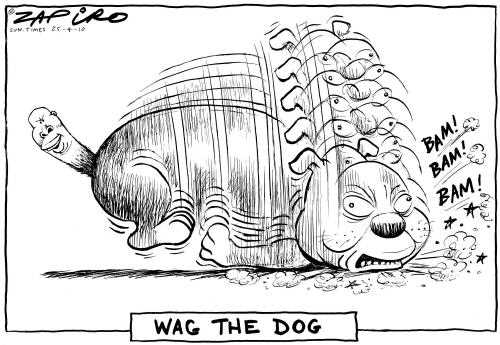 the tail wagging the dog the tail wagging the dog