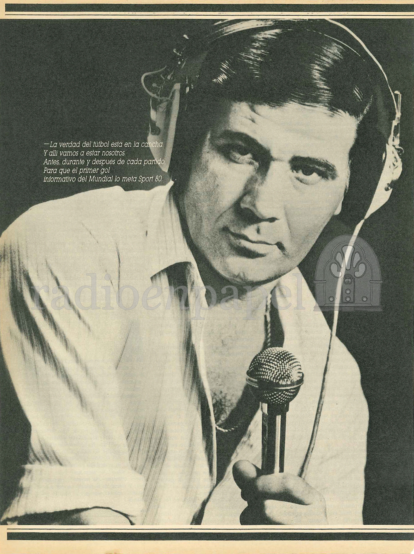 AM 790 Mitre Sport 80 Mundial 1982 Radio en Papel. Archivo