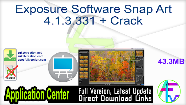 Exposure Software Snap Art 4.1.3.331 + Crack