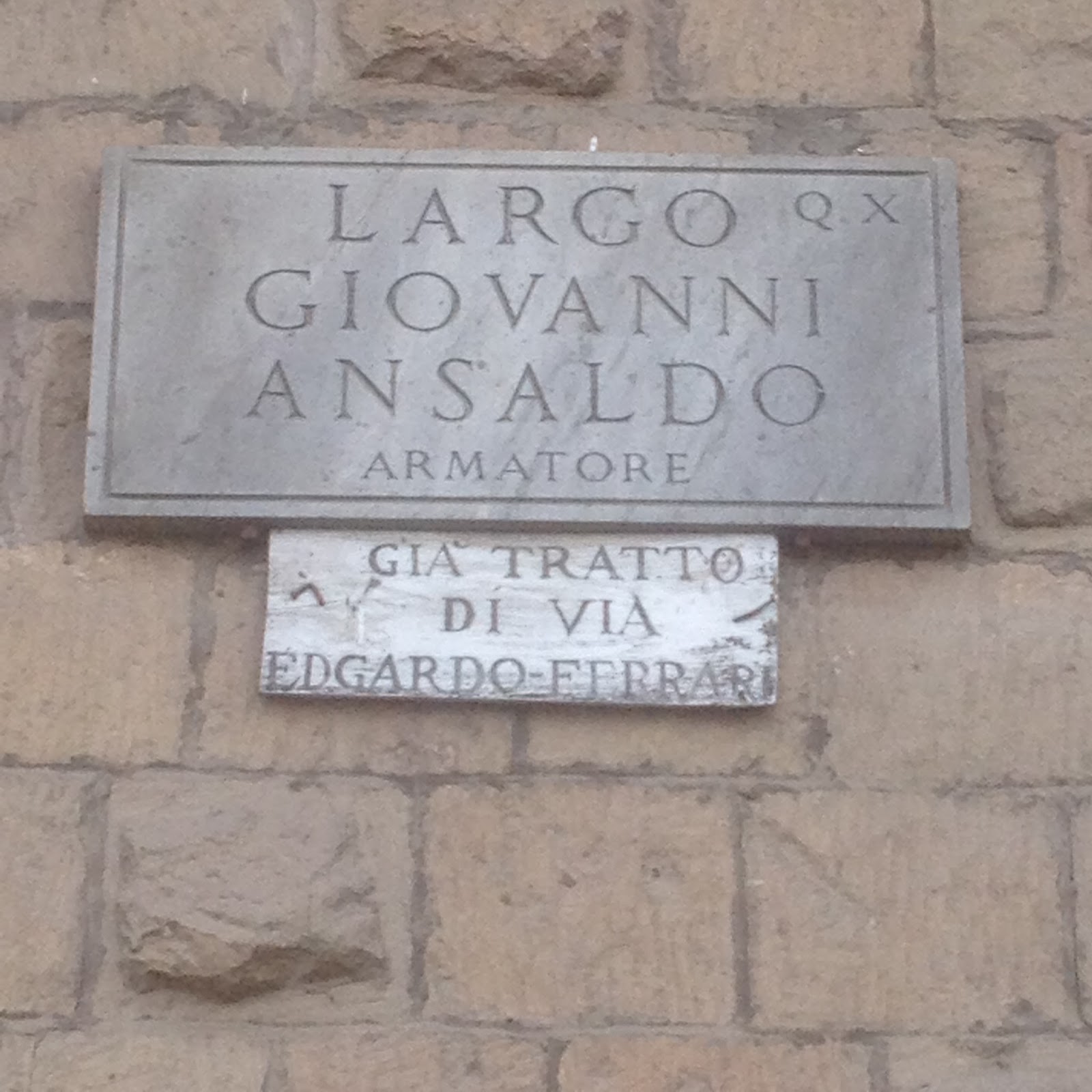 Rerum Romanarum Largo Giovanni Ansaldo