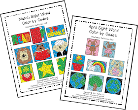 First Grade a la Carte: NEWEST Sight Word Color by Codes