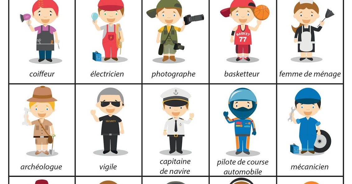J'adore le français! Les métiers J'adore le français! Les métiers