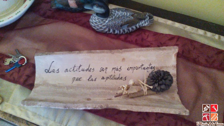 teja de centro de mesa