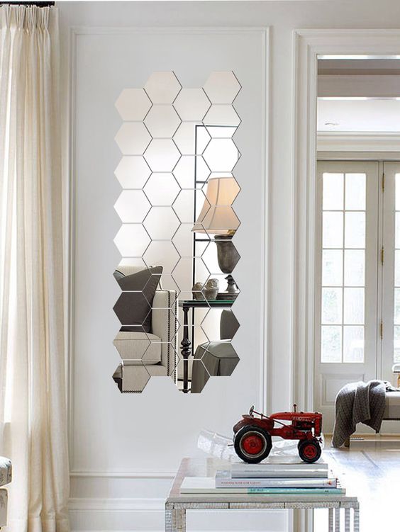 Hexagon Mirror Décor IDEAS for a Minimalist Room