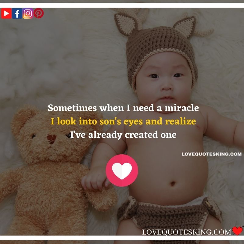 ʕ•́ᴥ•̀ʔっBest ①⓪⓪ Caption for baby girl Baby boy quotes from mother