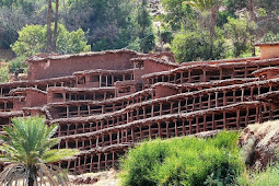 اكبر المناحل التقليدية بالعالم في قرية انزركي جنوب المغرب
