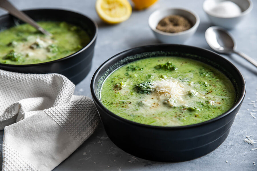 Keto Diet For Beginners: Low-Carb Broccoli Lemon Parmesan Soup