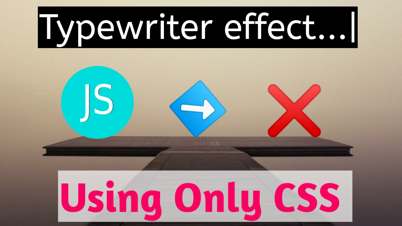How to make Typewriter effect Using CSS 2020