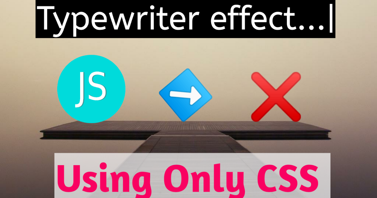 How to make Typewriter effect Using CSS 2020