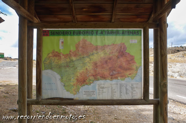 cartel informativo Sendero Europeo Tarifa-Atenas