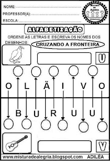 Atividades de alfabetização 3º ano,formação de palavras