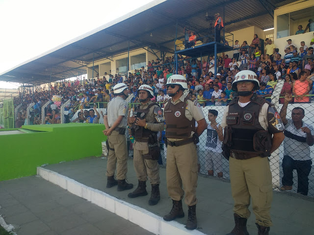 Jacobina: 24ª CIPM monta forte estrutura de policiamento no Estádio José Rocha