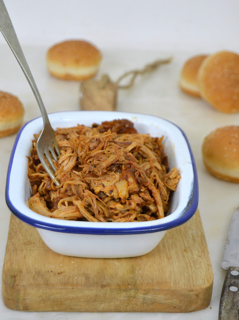 Pulled pork crokpot o cerdo desmigado en olla lenta 