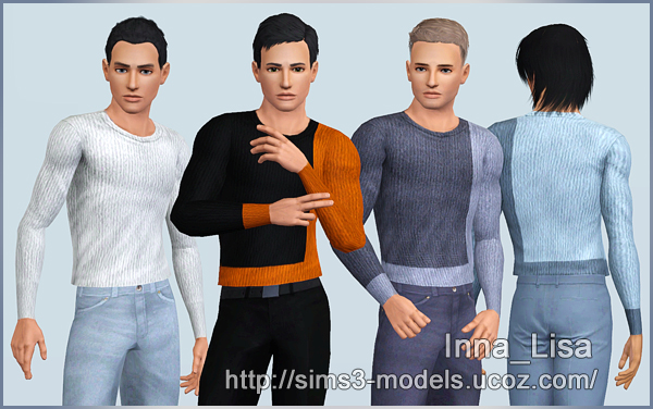 entertainment world: My Sims 3 Blog: Men's Pullover by Inna Lisa