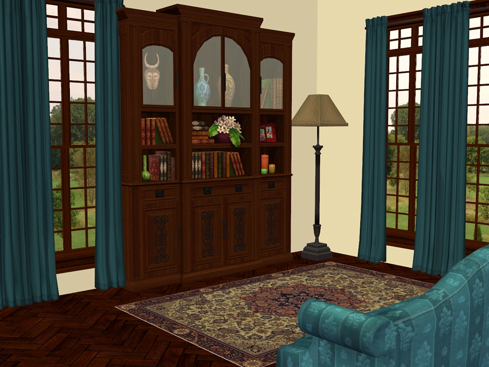 TheNinthWaveSims The Sims 2 Spanish Large Bookcase Recolours