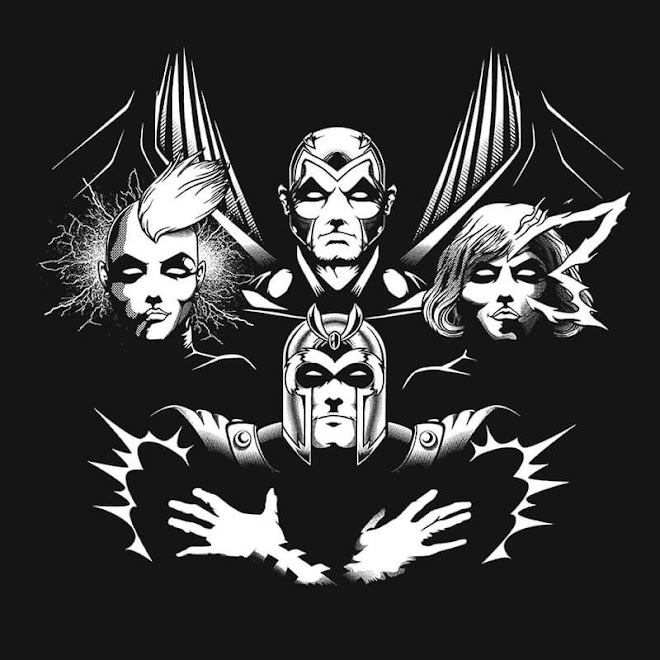Today's T: 今日の「X-Men:アポカリプス」の悪の四騎士がクイーンの「ボヘミアン・ラプソディ」風 Tシャツ