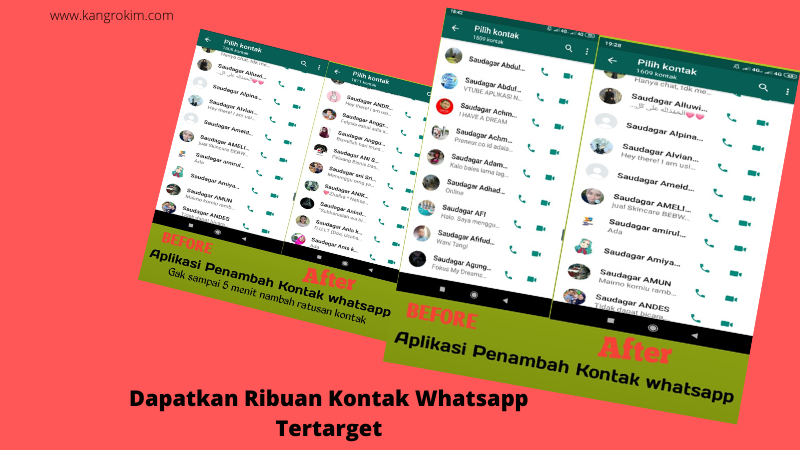 Dapatkan Ribuan Kontak WhatsApp Tertarget Menggunakan Aplikasi Tante